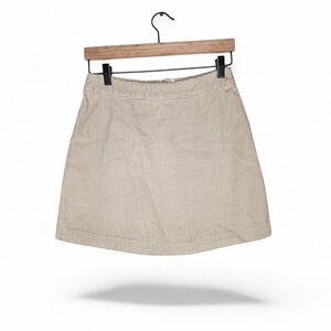 Express Bleus Vintage 90s Corduroy Mini Skirt in Beige Size 3/4